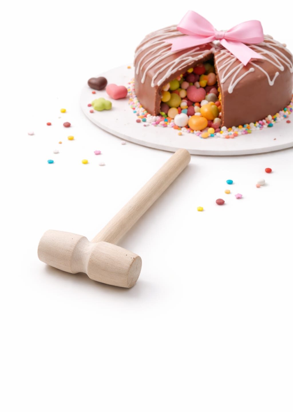 Pinata Cake Hammer – Mini Wooden Cake Breaker