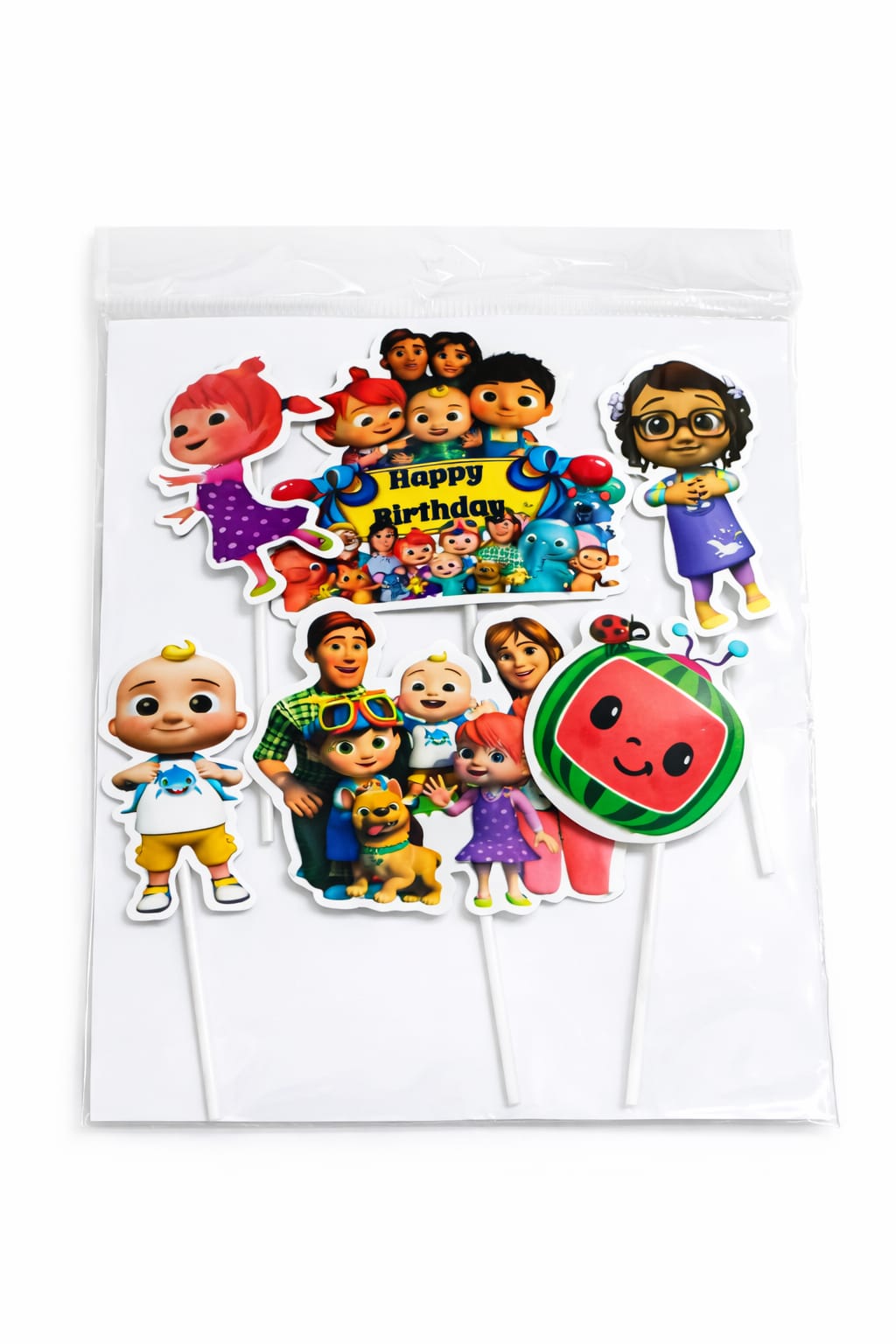 Cocomelon Theme Cake Topper Set