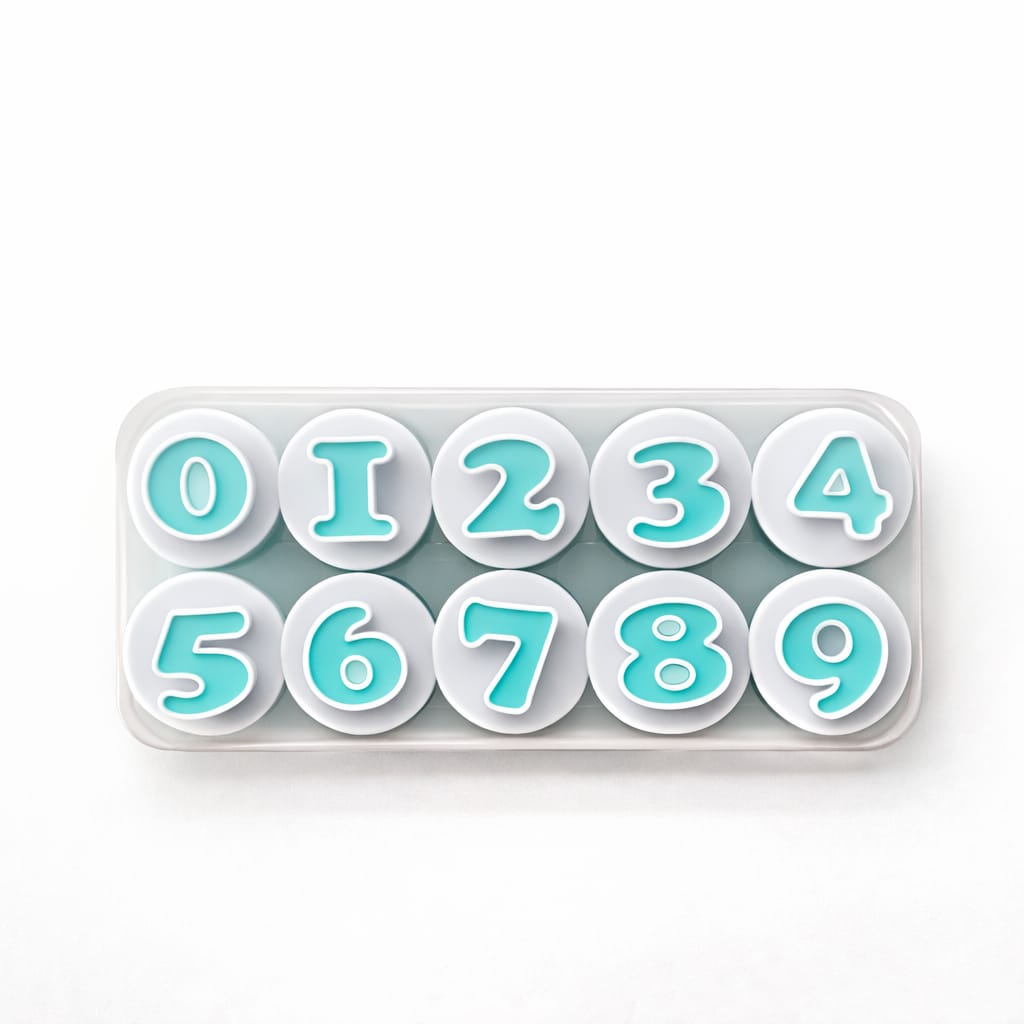 Number Fondant Plunger Cutter Set (0–9)