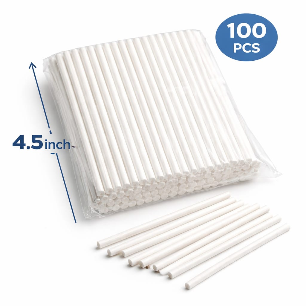 Lollipop Stick 4.5 Inch – 100 Pcs