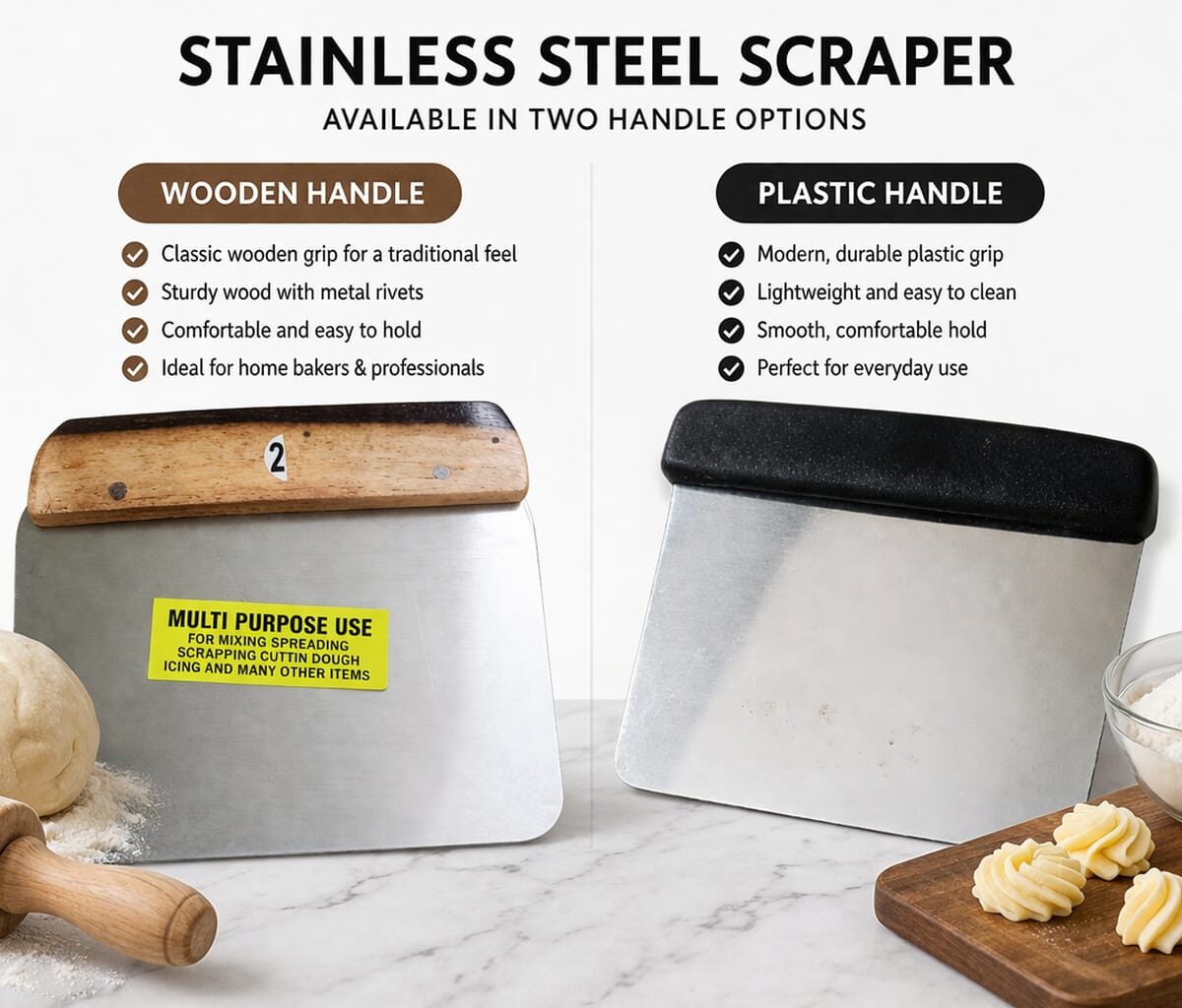 Stainless Steel Scraper