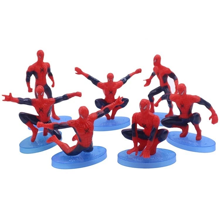 Spiderman Cake Topper Set (7 Pcs)