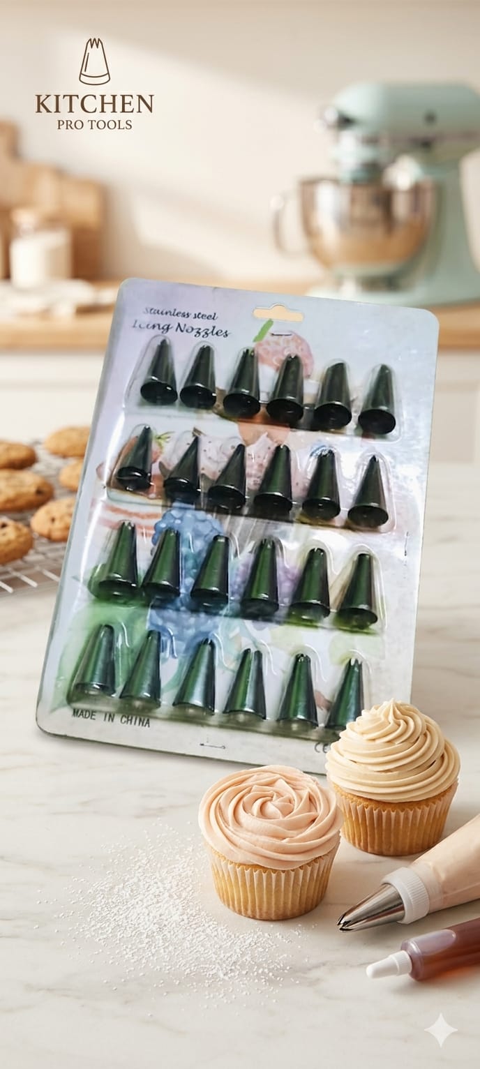 24 Pcs Stainless Steel Nozzle Set