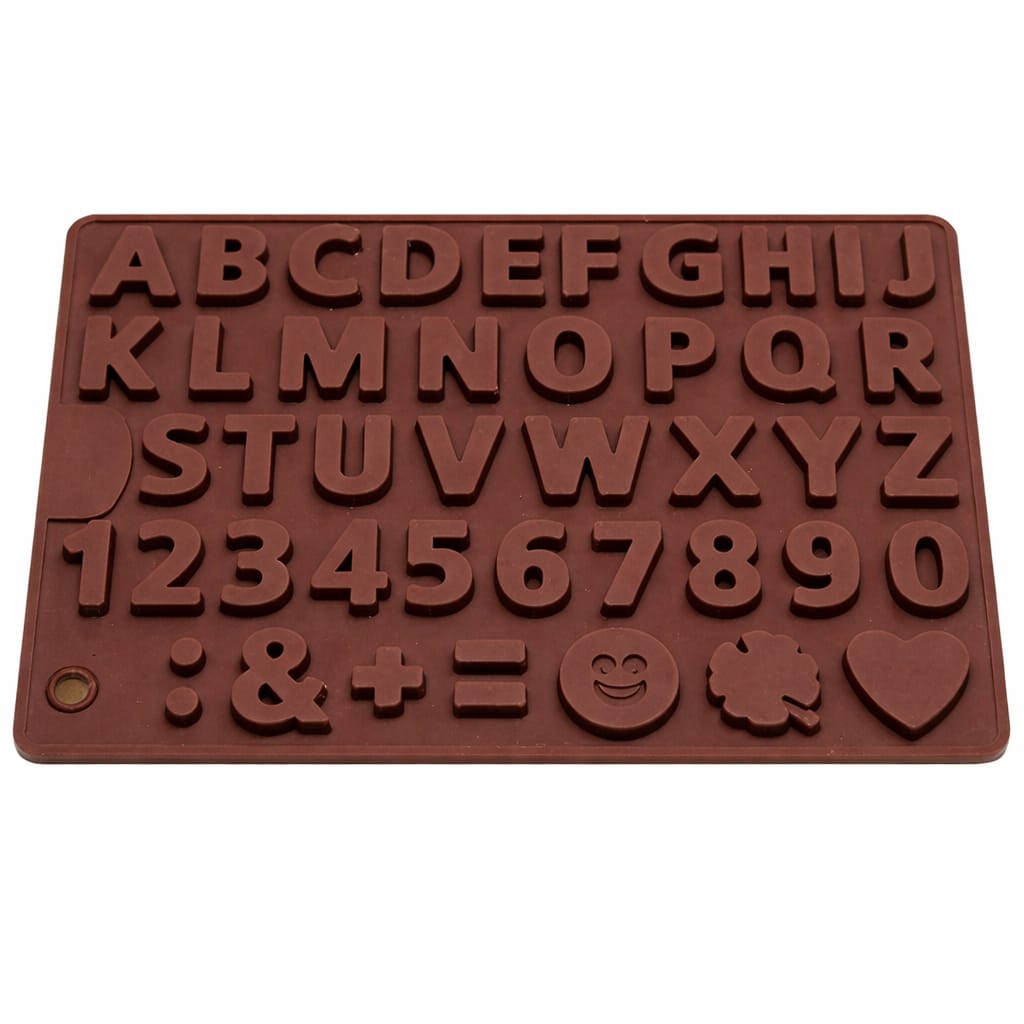 Alphabet & Number Silicone Mould – Letters, Numbers & Symbols