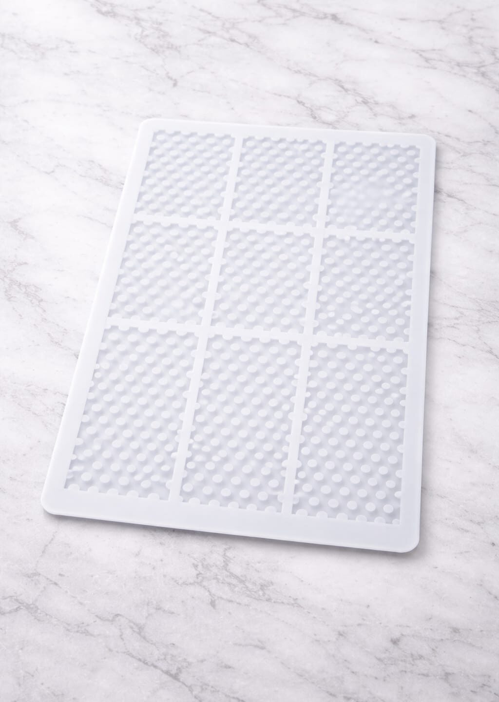 Chocolate Garnishing Texture Sheet – Grid Pattern Silicone Mat