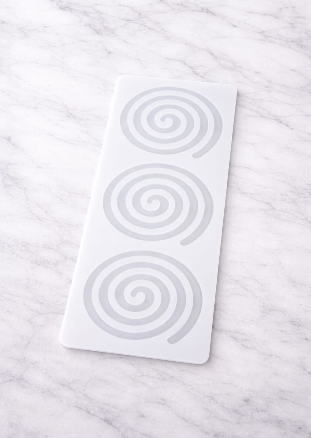 Spiral Chocolate Garnishing Silicone Mould (3 Cavity)
