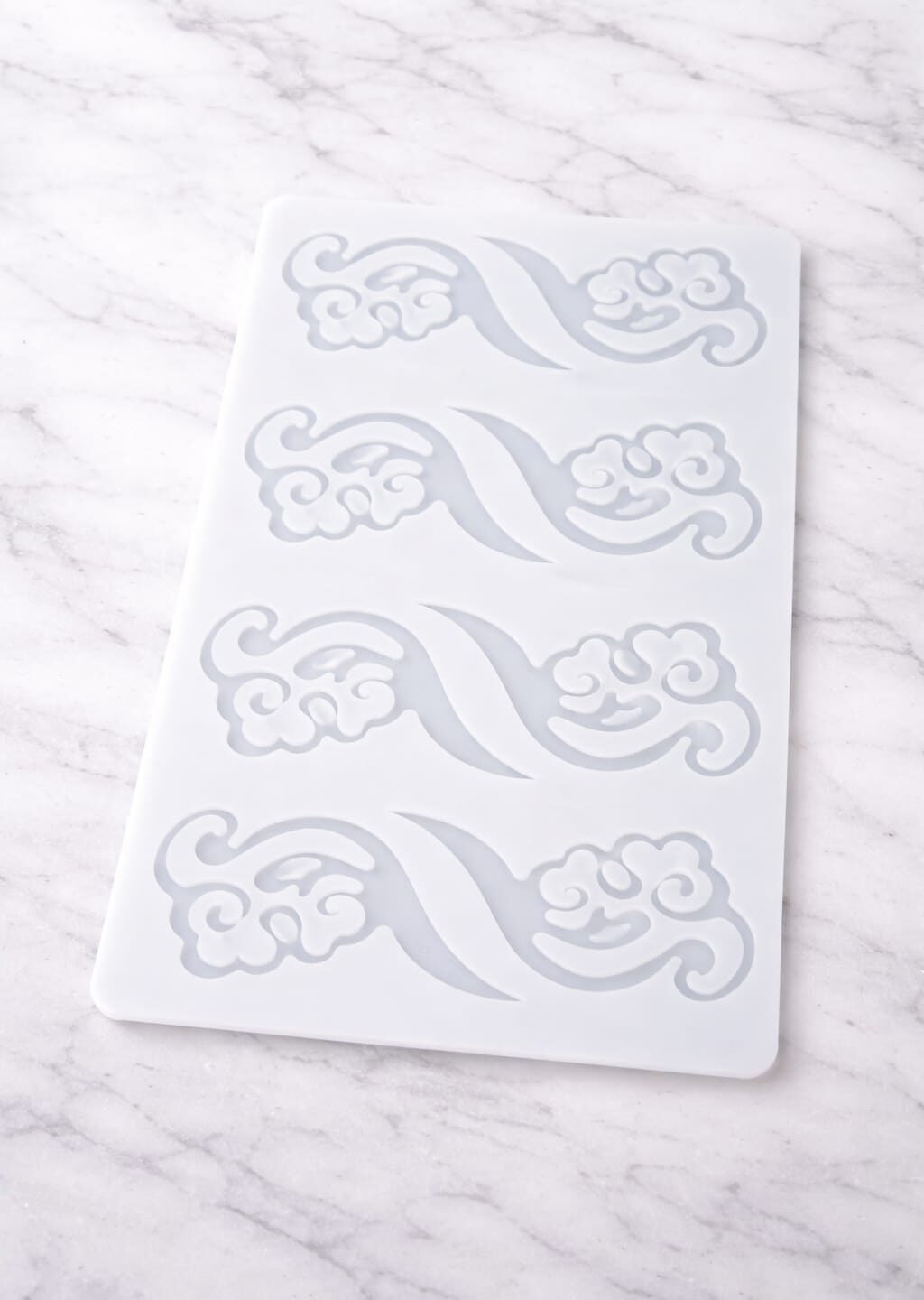 Decorative Wave Chocolate Garnishing Silicone Mould (4 Cavity)