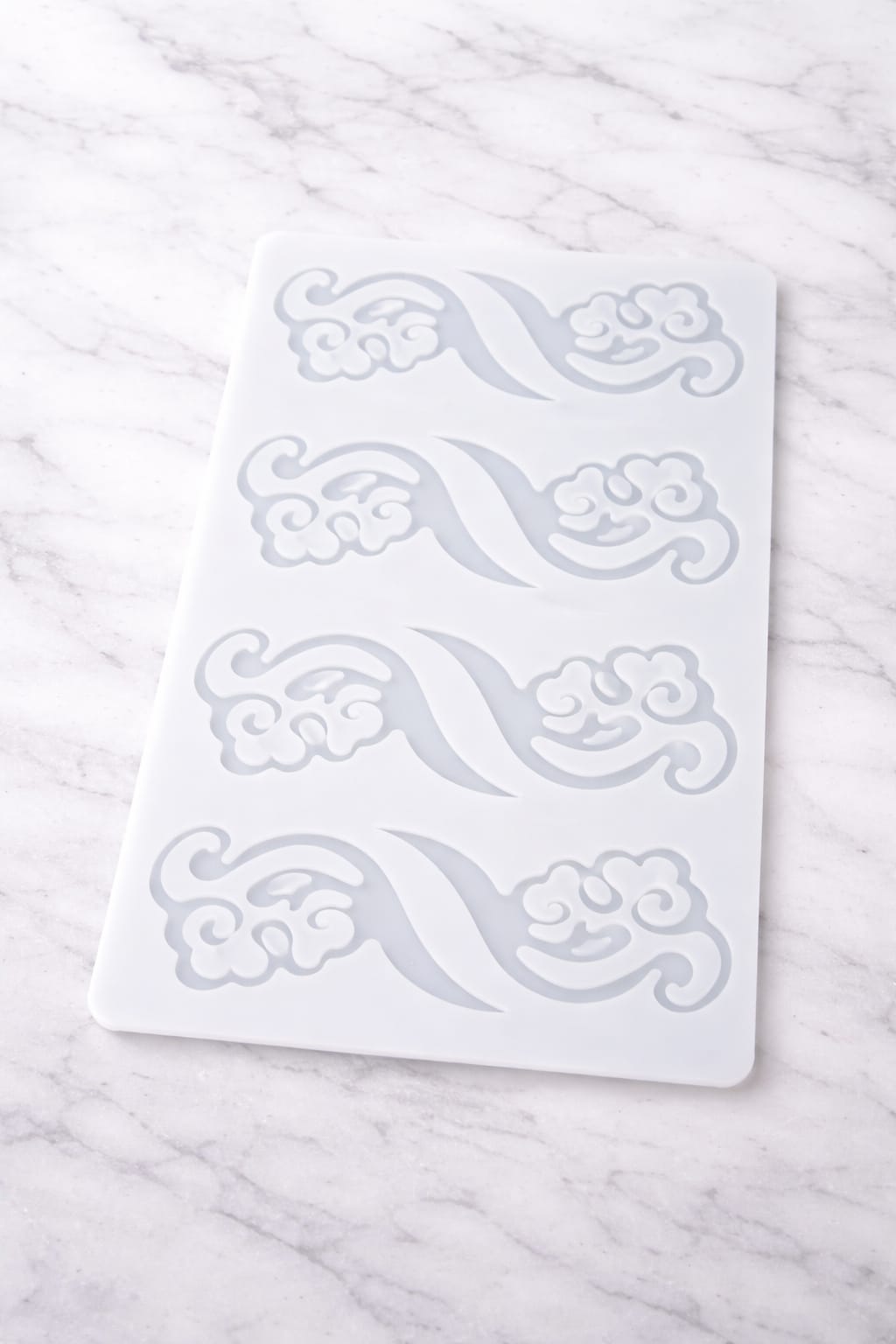 Decorative Wave Chocolate Garnishing Silicone Mould (4 Cavity)