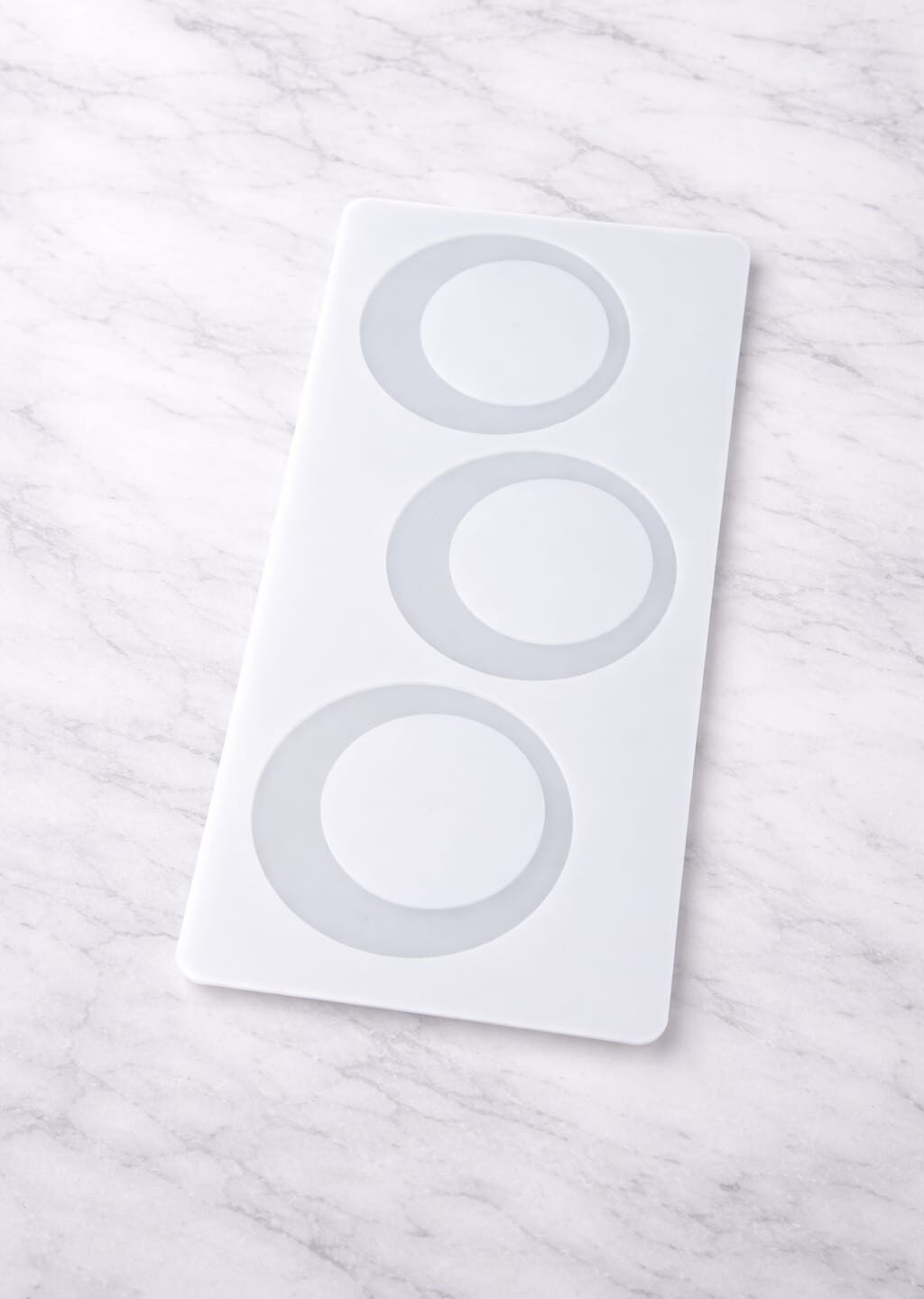 Round Ring Chocolate Garnishing Silicone Mould (3 Cavity)