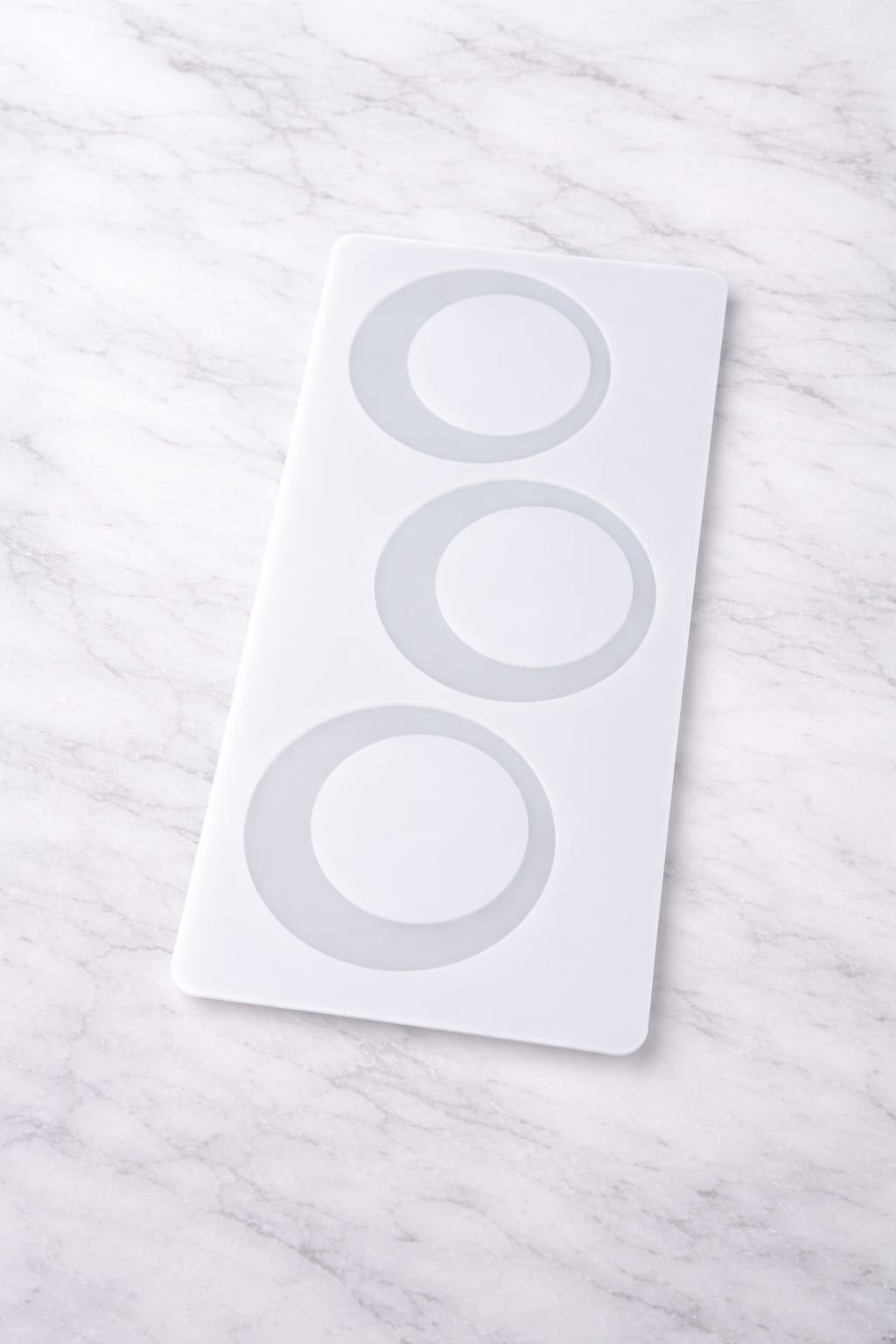 Round Ring Chocolate Garnishing Silicone Mould (3 Cavity)