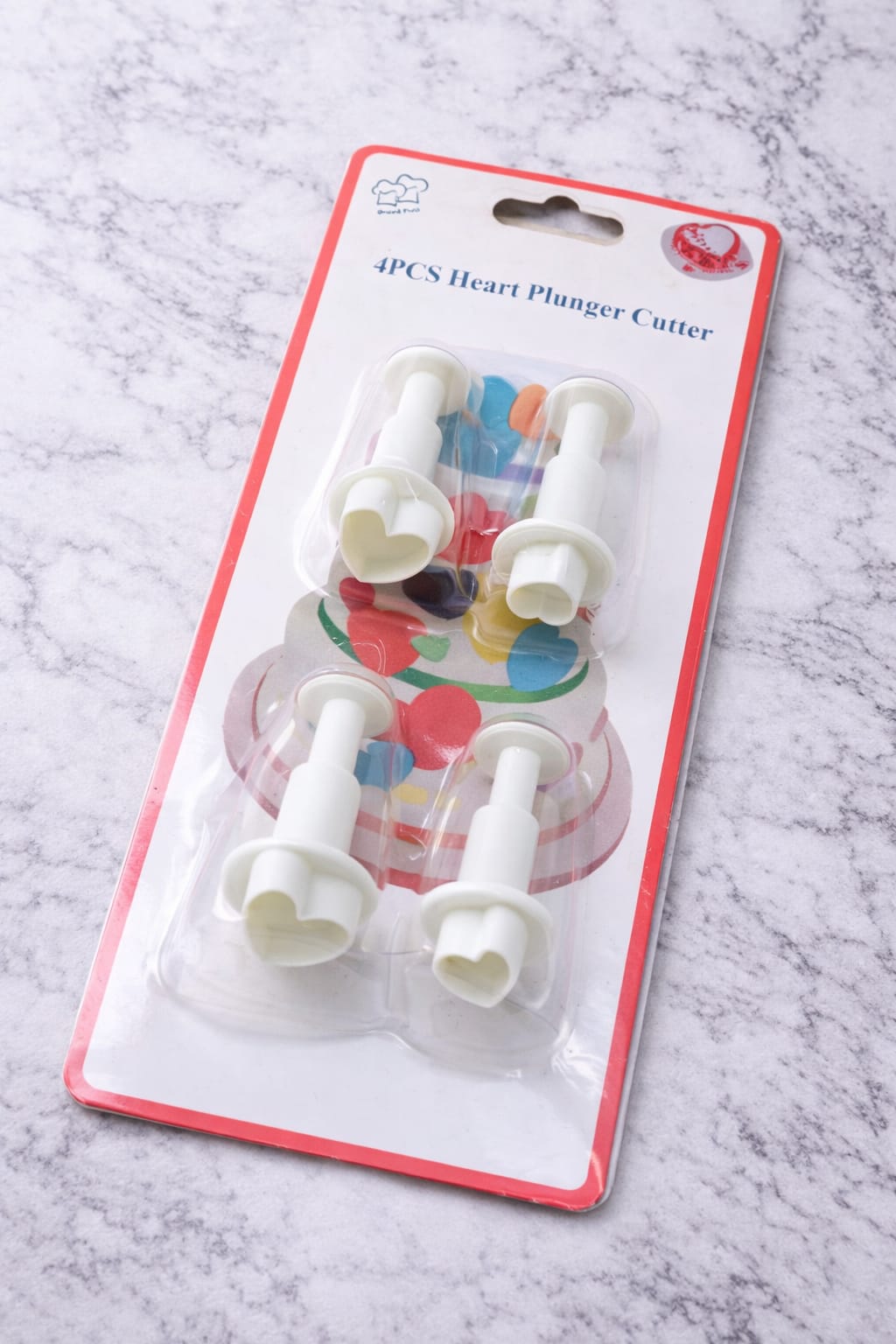 3 PCS Heart Plunger Cutter Set