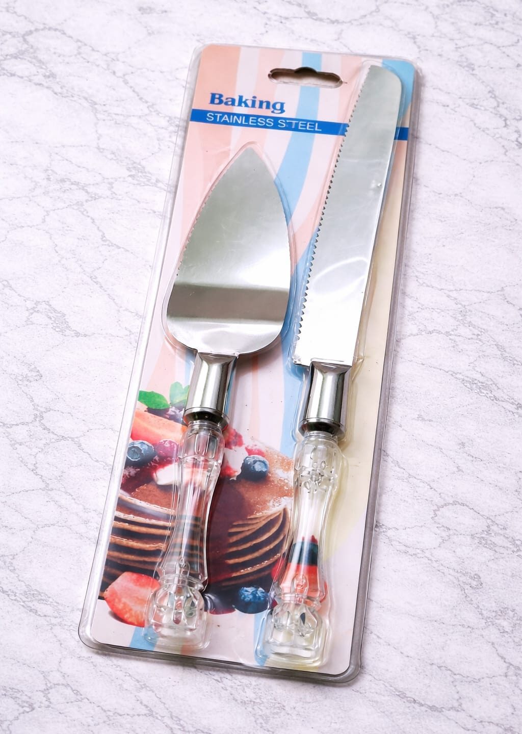 Stainless Steel Cake Knife & Server Set (2 PCS)