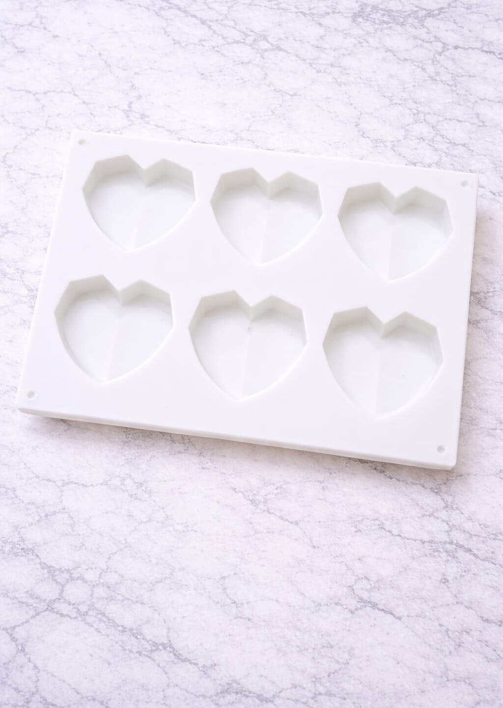 6 Cavity Heart Silicone Mould