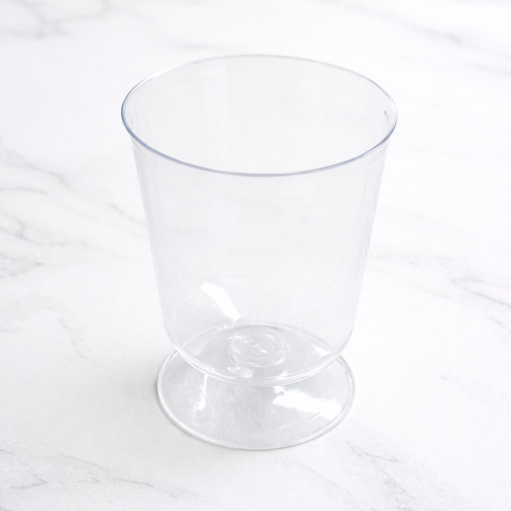 Clear Plastic Mousse Cup with Base - 100 ML