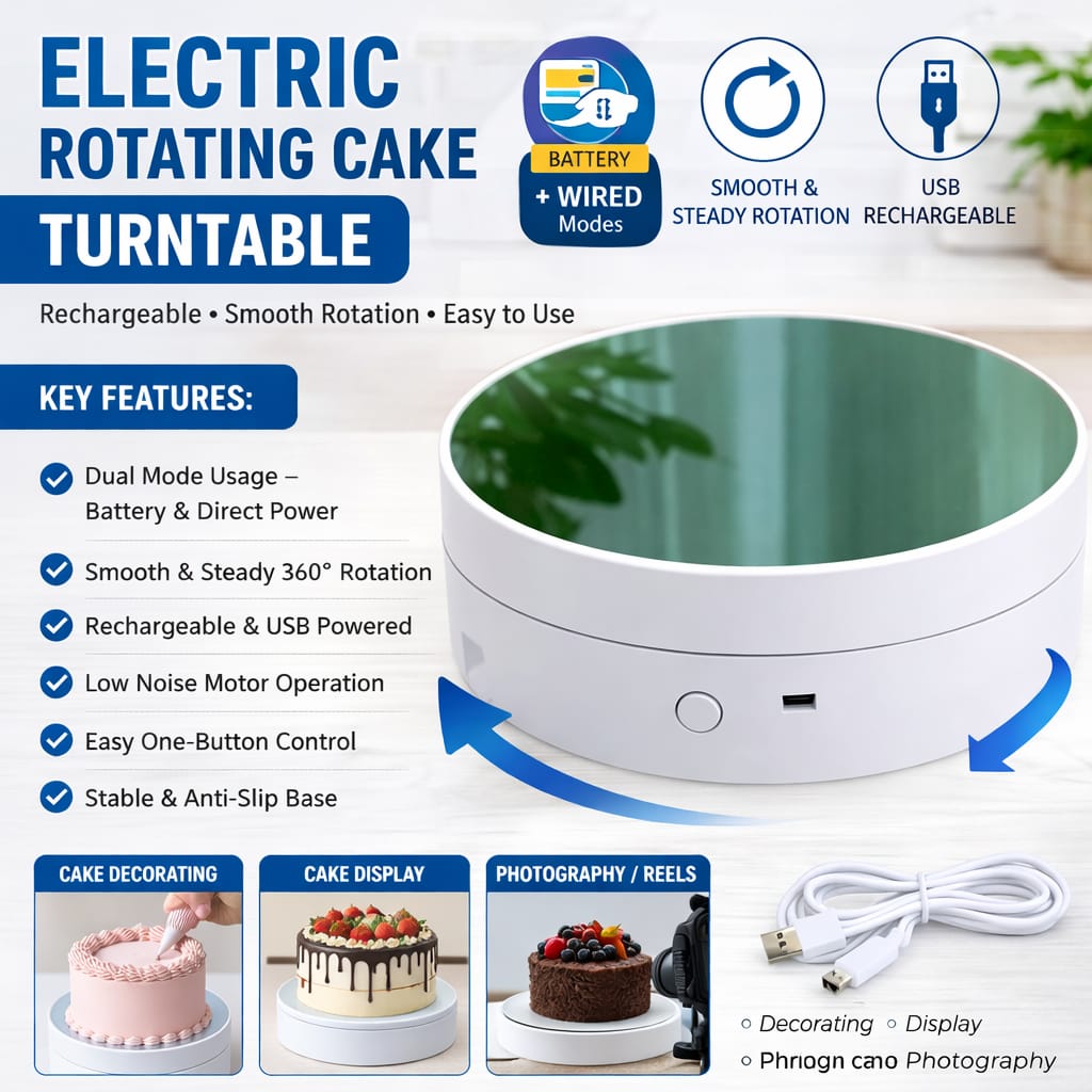 Electric Rotating Cake Turntable