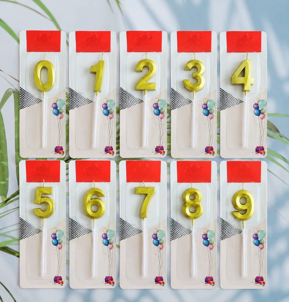 Plain Number Birthday Candle