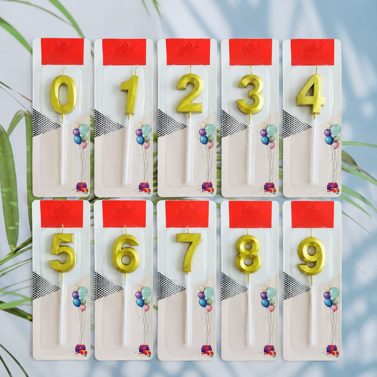 Plain Number Birthday Candle