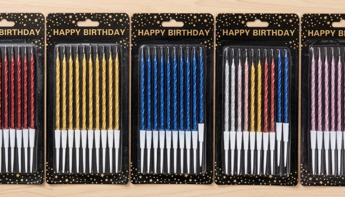 10P Thin Birthday Candle